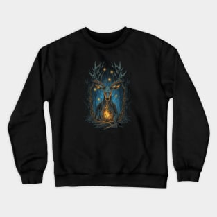 Dark Deer Artwork Crewneck Sweatshirt